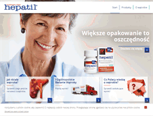 Tablet Screenshot of hepatil.com